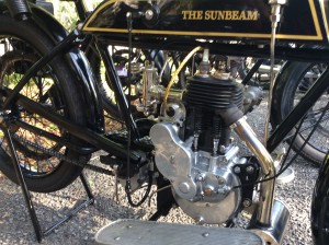 I took this photo to illustrate the beautiful, clean, uncluttered lines of  this side-valve engine in an old Sunbeam motorbike.