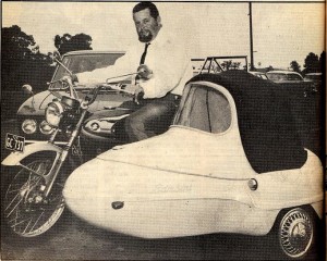 This 1968 Suzuki T200 with Watsonian Bambini sidecar was bought brand-new by me in Adelaide in 1969. A 196cc two-stroke parallel-twin it was the smallest capacity sidecar bike I ever owned.