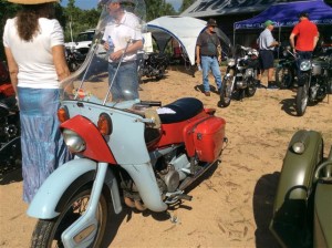 This 1960 Ariel Leader was very well weather-proofed for its day.  I remember looking at new ones in the motorbike shop back then and thinking how sensible they were.