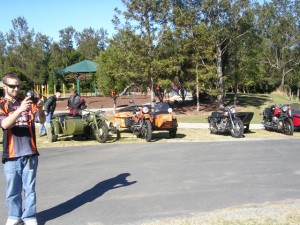 This shot features my left-hand-drive 1962 Chang Jiang alongside the other outfits.