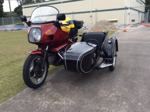 This BMW was fitted with a Chang Jiang sidecar.