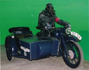 My motorbike on the moon during "Iron Sky" the movie.